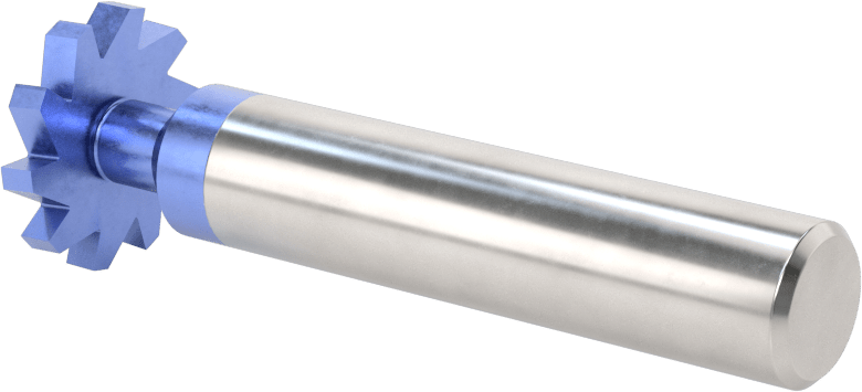 Hızlı Kesim Karbür Anahtar Yuvası Uçlu Freze, AlTiN Kaplamalı, 7/8" Freze Çapı, 1/8" Freze Kalınlığı
