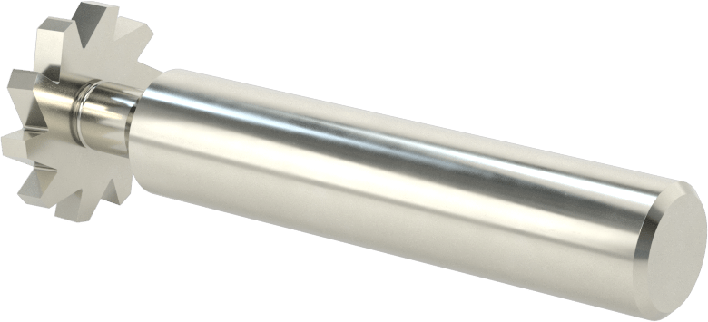 Hızlı Kesim Karbür Anahtar Yuvası Uçlu Freze, Kaplamasız, 7/8" Freze Çapı, 1/8" Freze Kalınlığı