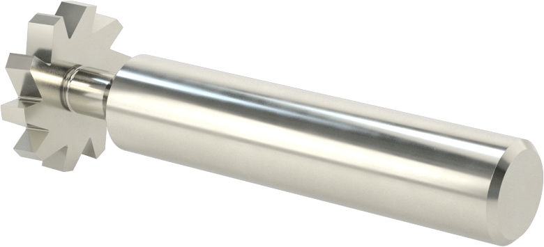 Hızlı Kesim Karbür Anahtar Yuvası Uçlu Freze, Kaplamasız, 7/8" Freze Çapı, 5/32" Freze Kalınlığı