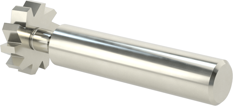 Hızlı Kesim Karbür Anahtar Yuvası Uçlu Freze, Kaplamasız, 7/8" Freze Çapı, 7/32" Freze Kalınlığı