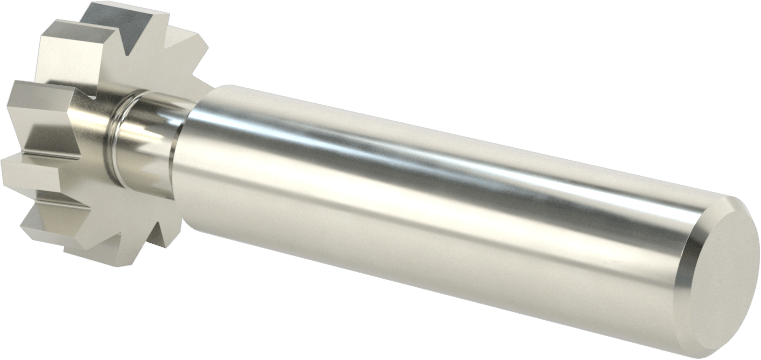 Hızlı Kesim Karbür Anahtar Yuvası Uçlu Freze, Kaplamasız, 7/8" Freze Çapı, 1/4" Freze Kalınlığı