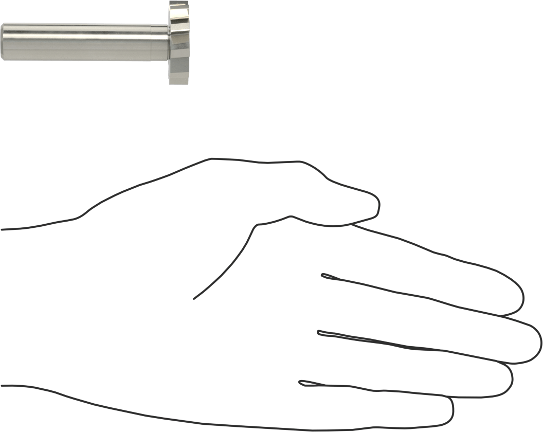 Hızlı Kesim Karbür Anahtar Yuvası Uçlu Freze, Kaplamasız, 1-1/8" Freze Çapı, 1/4" Freze Kalınlığı