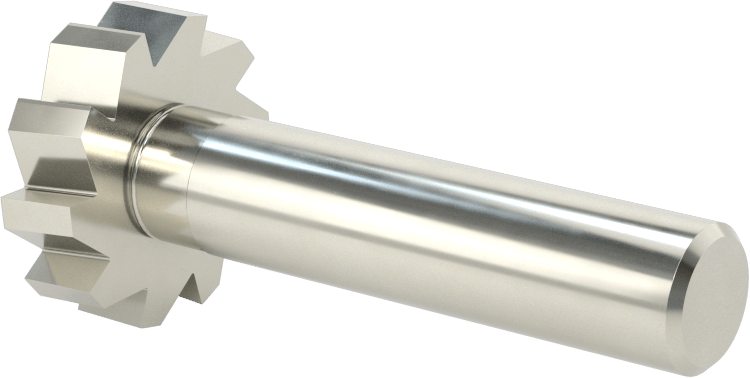 Hızlı Kesim Karbür Anahtar Yuvası Uçlu Freze, Kaplamasız, 1-1/8" Freze Çapı, 5/16" Freze Kalınlığı