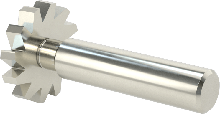 Hızlı Kesim Karbür Anahtar Yuvası Uçlu Freze, Kaplamasız, 1-1/4" Freze Çapı, 7/32" Freze Kalınlığı