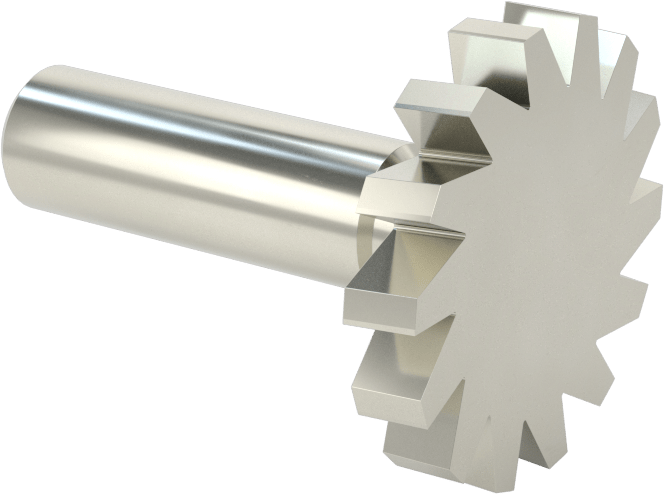Hızlı Kesim Karbür Anahtar Yuvası Uçlu Freze, Kaplamasız, 1-1/2" Freze Çapı, 1/4" Freze Kalınlığı