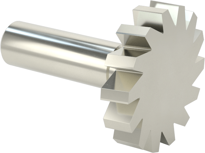 Hızlı Kesim Karbür Anahtar Yuvası Uçlu Freze, Kaplamasız, 1-1/2" Freze Çapı, 5/16" Freze Kalınlığı