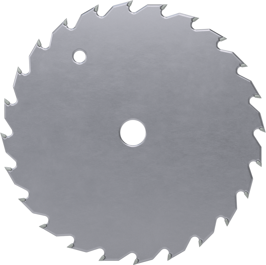 Ahşap için Testere Bıçağı, Dairesel, 6-1/2" Çap, 24 Diş, 0,087" Geniş Kesim