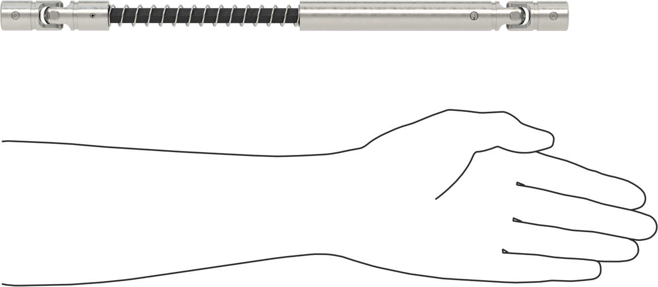 Hızlı Değiştirilebilir Çift U-Eklem, 3/8“ Çap x 15/16” Derinlikli Mil için