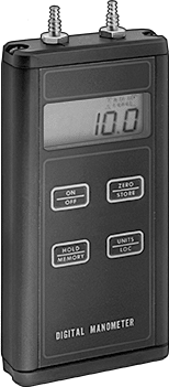 LCD ve Dikenli Bağlantı Parçalı Diferansiyel Gösterge, Basınç ve Vakum, 0 ila 1379 Mbar