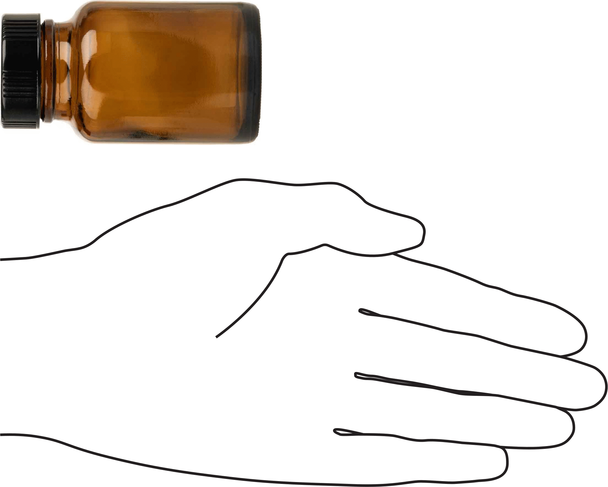 Kehribar Rengi Cam Kavanoz, Kaplamalı Kağıt Conta ile, 2 FL oz/60 ml Kapasite, 1-3/4" Çap