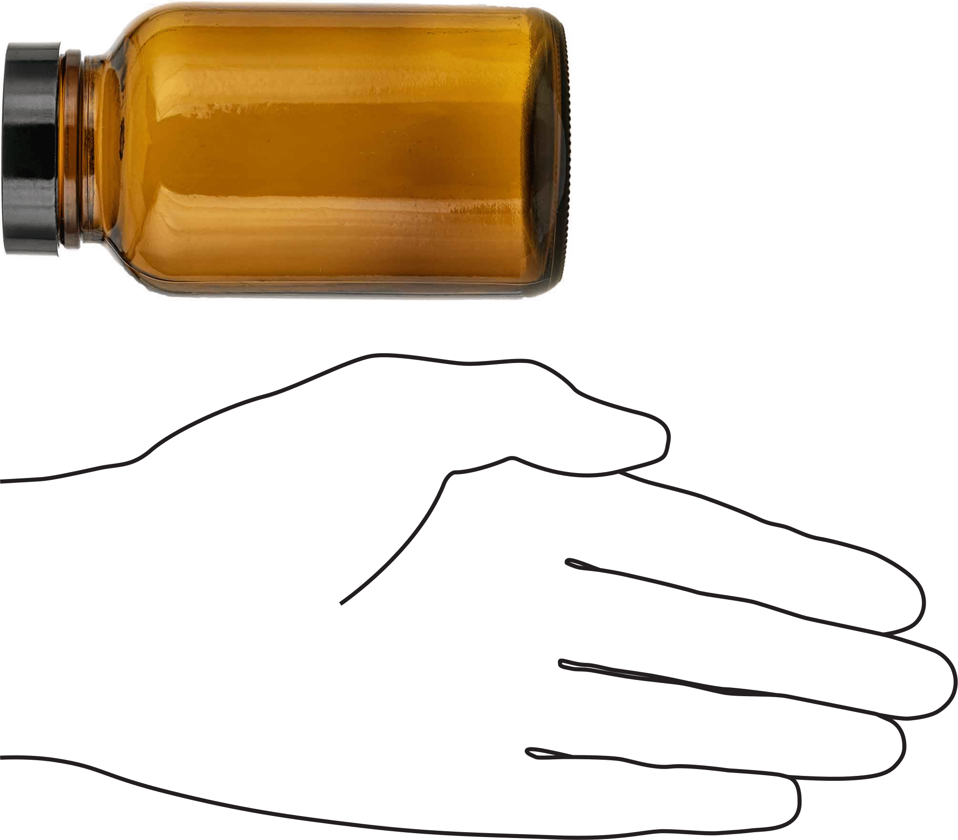 Kehribar Rengi Cam Kavanoz, Kaplamalı Kağıt Conta ile, 8 FL oz/235 ml, 2-9/16" Çap