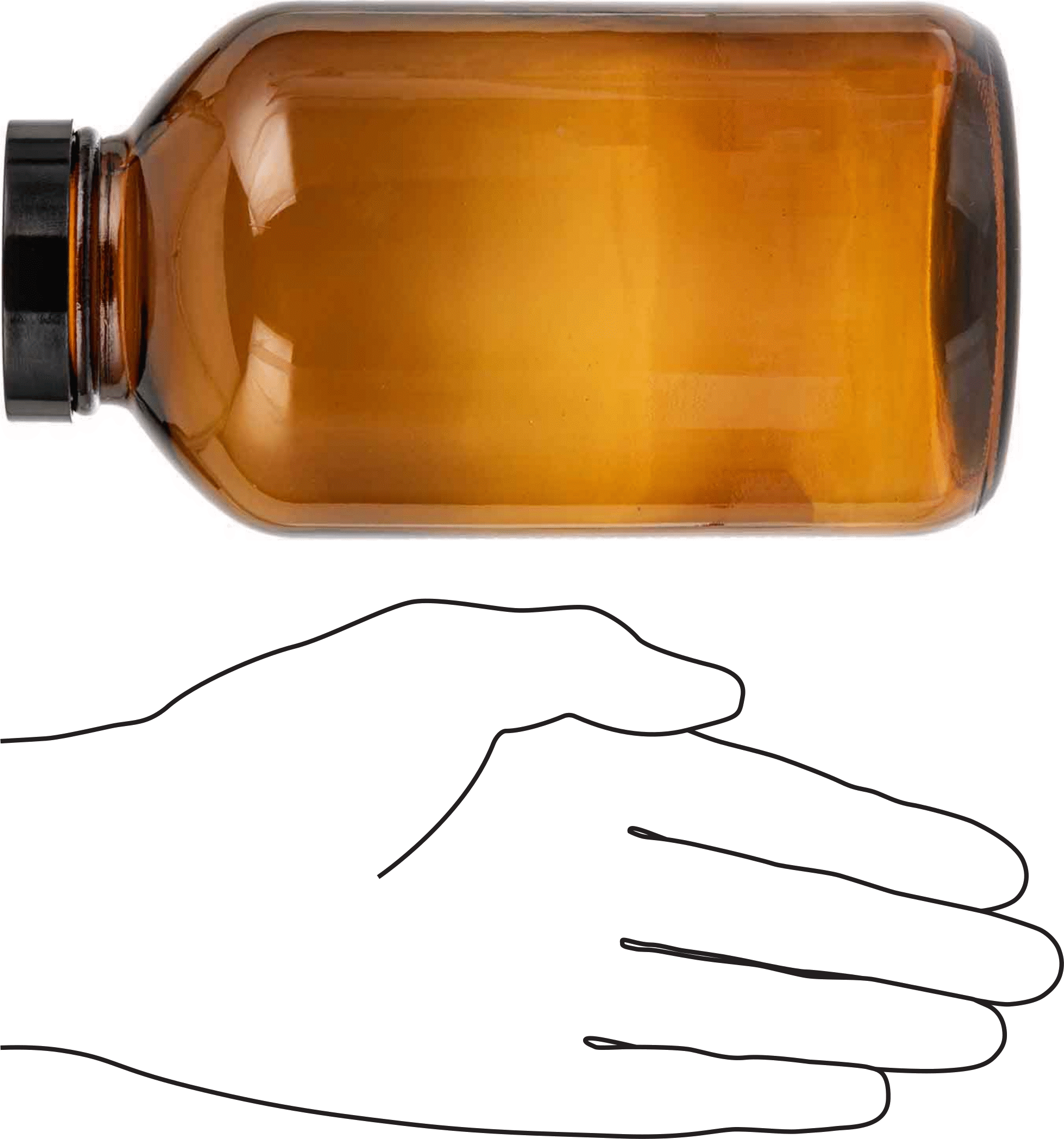 Kehribar Rengi Cam Kavanoz, Kaplamalı Kağıt Conta ile, 32 FL oz/950 ml, 3-7/8" Çap