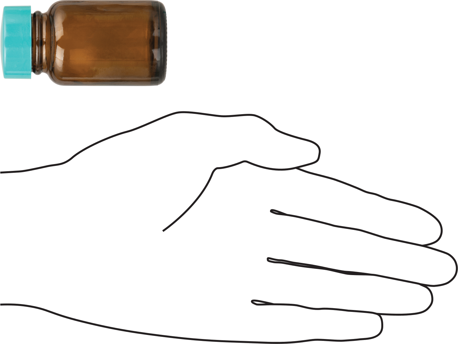 Kehribar Rengi Cam Kavanoz, Amber 1 FL oz/30 ml Kapasite