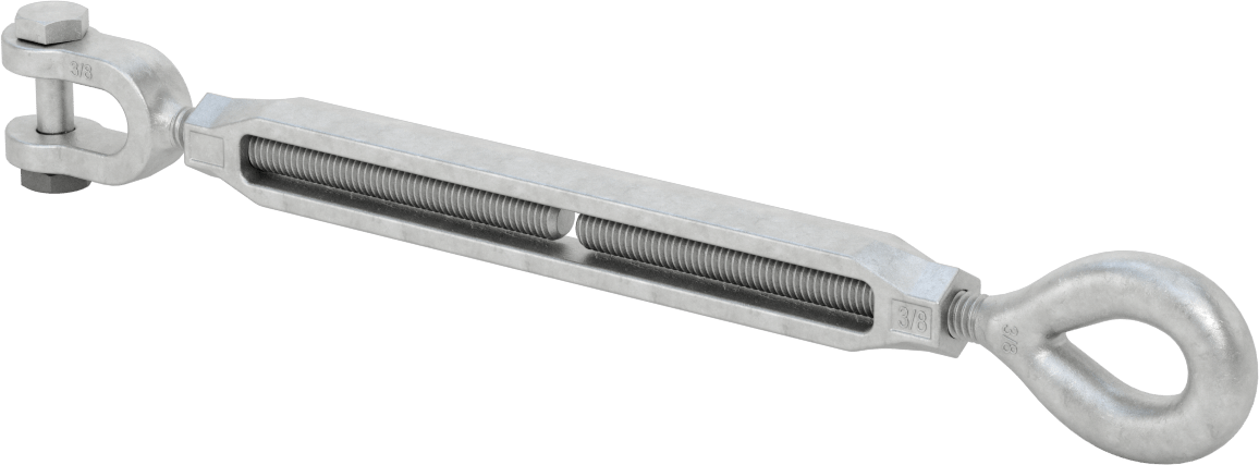 Kaldırma için Çatal-Göz Gerdirme, 1200 lbs. Kapasite, 11-3/4" Geri Çekilmiş Uzunluk