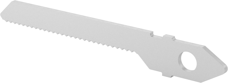 T-Saplı Dekupaj Testere Bıçağı, Metal için, 2" Uzunluk, 3/16" Genişlik, 24 Diş İnç Başına