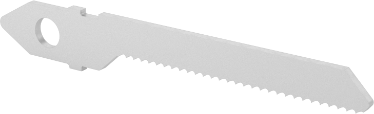 T-Saplı Dekupaj Testere Bıçağı, Metal için, 2" Uzunluk, 3/16" Genişlik, 24 Diş İnç Başına