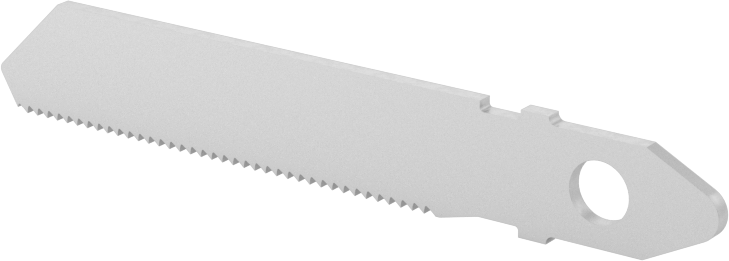 T-Saplı Dekupaj Testere Bıçağı, Metal için, 2" Uzunluk, 5/16" Genişlik, 32 Diş İnç Başına
