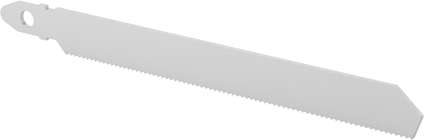 T-Saplı Dekupaj Testere Bıçağı, Metal için, 4" Uzunluk, 3/8" Genişlik, 24 Diş İnç Başına