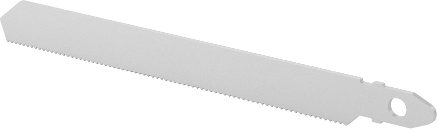 T-Saplı Dekupaj Testere Bıçağı, Metal için, 4" Uzunluk, 3/8" Genişlik, 24 Diş İnç Başına