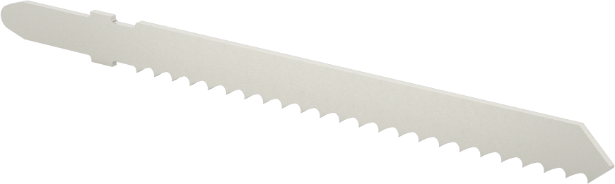 T-Saplı Dekupaj Testere Bıçağı, Uzun Ömürlü, 4" Uzunluk, Plastik/Fiberglas/Metal için
