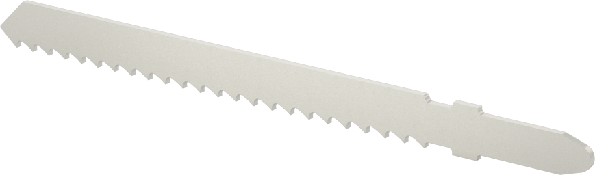 T-Saplı Dekupaj Testere Bıçağı, Uzun Ömürlü, 4" Uzunluk, Plastik/Fiberglas/Metal için