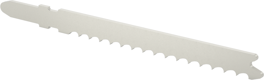 T-Saplı Dekupaj Testere Bıçağı, Plastik için, 4“ Uzunluk x 5/16” Genişlik, 6 Diş İnç Başına