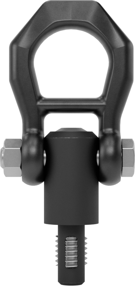 Kaldırma için Hızlı Açılır Vinç Halkası, 180 Derece Pivot, 1/2"-13 Diş Boyutu