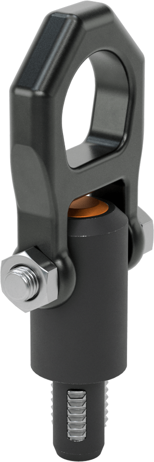 Kaldırma için Hızlı Açılır Vinç Halkası, 180 Derece Pivot, 3/4"-10 Diş Boyutu