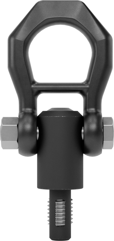 Kaldırma için Hızlı Açılır Vinç Halkası, 180 Derece Pivot, M12 x 1,75 mm Diş