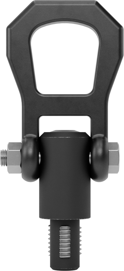 Kaldırma için Hızlı Açılır Vinç Halkası, 180 Derece Pivot, M24 x 3 mm Diş