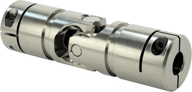 Kelepçeli Tekli U-Eklem, 1/4“ Çap x 13/16” Derinlikte Mil için