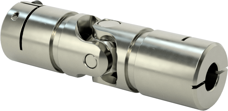 Kelepçeli Tekli U-Eklem, 1/4“ Çap x 13/16” Derinlikte Mil için