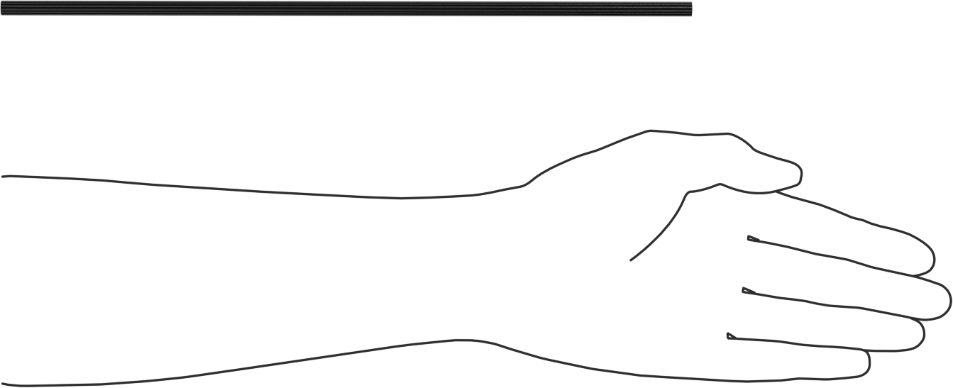 Sleeve Splines, 1/4" Diameter, 12" Long
