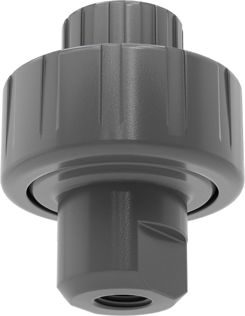 PVC Plastik Ölçer Koruyucu, 1/2 NPT Dişi Giriş x 1/4 NPT Dişi Çıkış