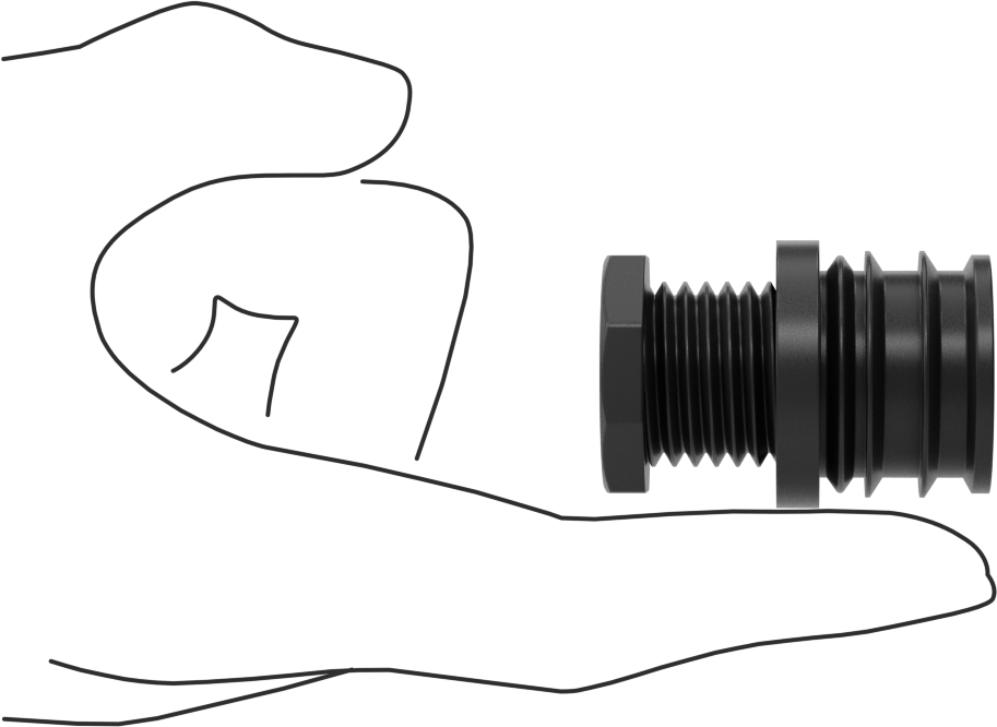 Presle Takılan Sert Tesviye Montajı, 1-1/8“ İç Çap ve 1-1/4” Dış Çaplı Ayaklar için
