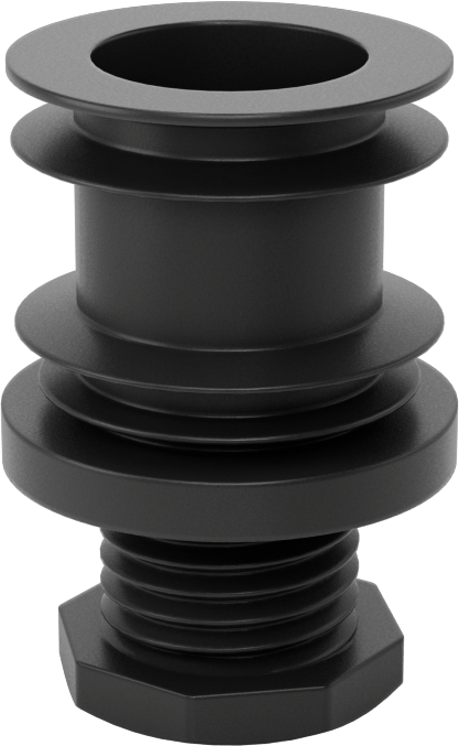 Presle Takılan Sert Tesviye Montajı, 1-3/8“ İç Çap ve 1-1/2” Dış Çaplı Ayaklar için