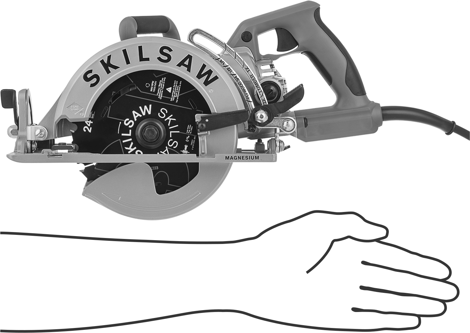 Skil Ahşap için Elektrikli Dairesel Testere, Model Numarası SPT77Wml-01