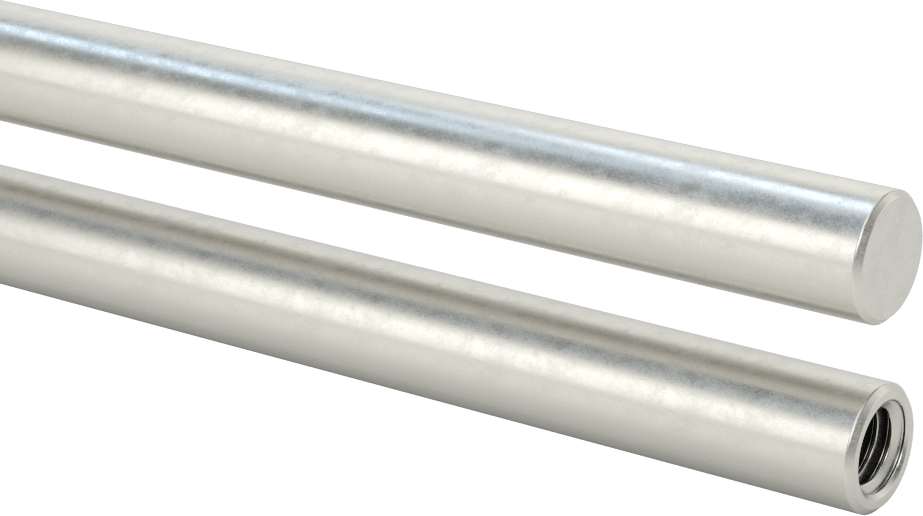 Dişli Döner Mil, 1/2" Çap, 12" Uzunluk, 3/8"-16 Diş Boyutu
