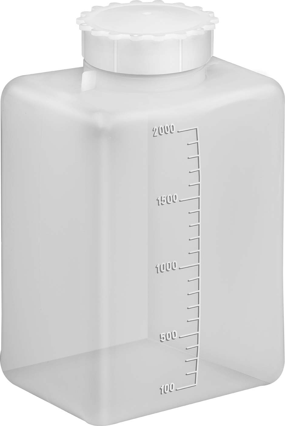 Dereceli HDPE Plastik Kavanoz, 68 FL. oz./2000 ml Kapasite