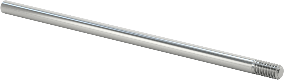 Dişli Döner Mil, 1/4" Çap, 6 inç Uzunluk, 1/4"-20 Diş Boyutu