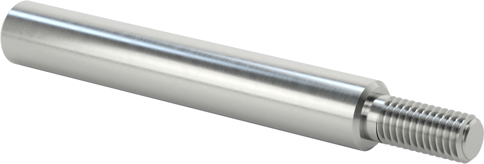 Dişli Döner Mil, 3/4 inç Çap, 6 inç Uzunluk, 1/2"-13 Diş Boyutu