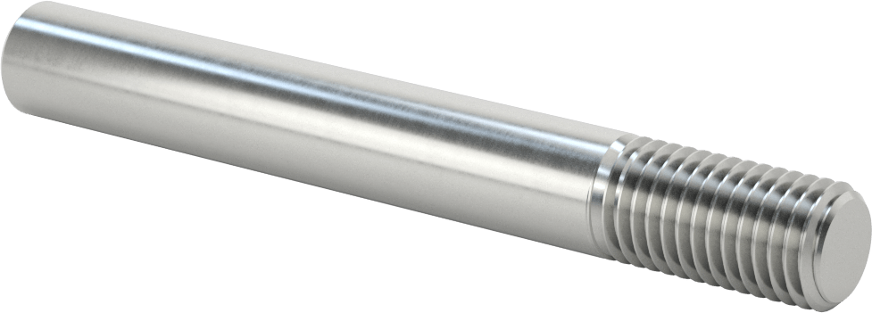 Dişli Döner Mil, 3/4 inç Çap, 6 inç Uzunluk, 3/4"-10 Diş Boyutu