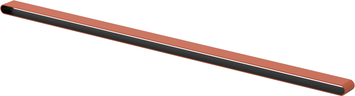 Paslanmaz Çelik ve Sert Metaller için Uzun Ömürlü Zımpara Bandı, 120 Kum, 1/2“ Genişlik x 24” Uzunluk