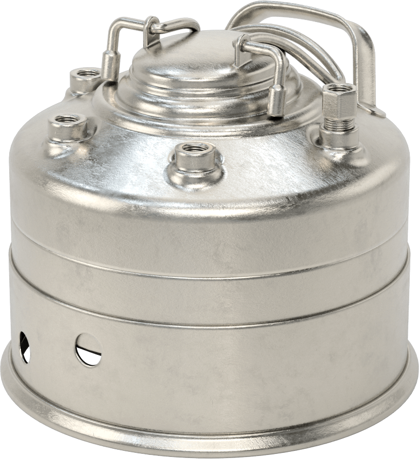 ASME Kodlu Basınçlı Sıvı Dağıtım Tankı, Taşınabilir, 1 Galon Kapasite, Maksimum 205 PSI @ 100°F