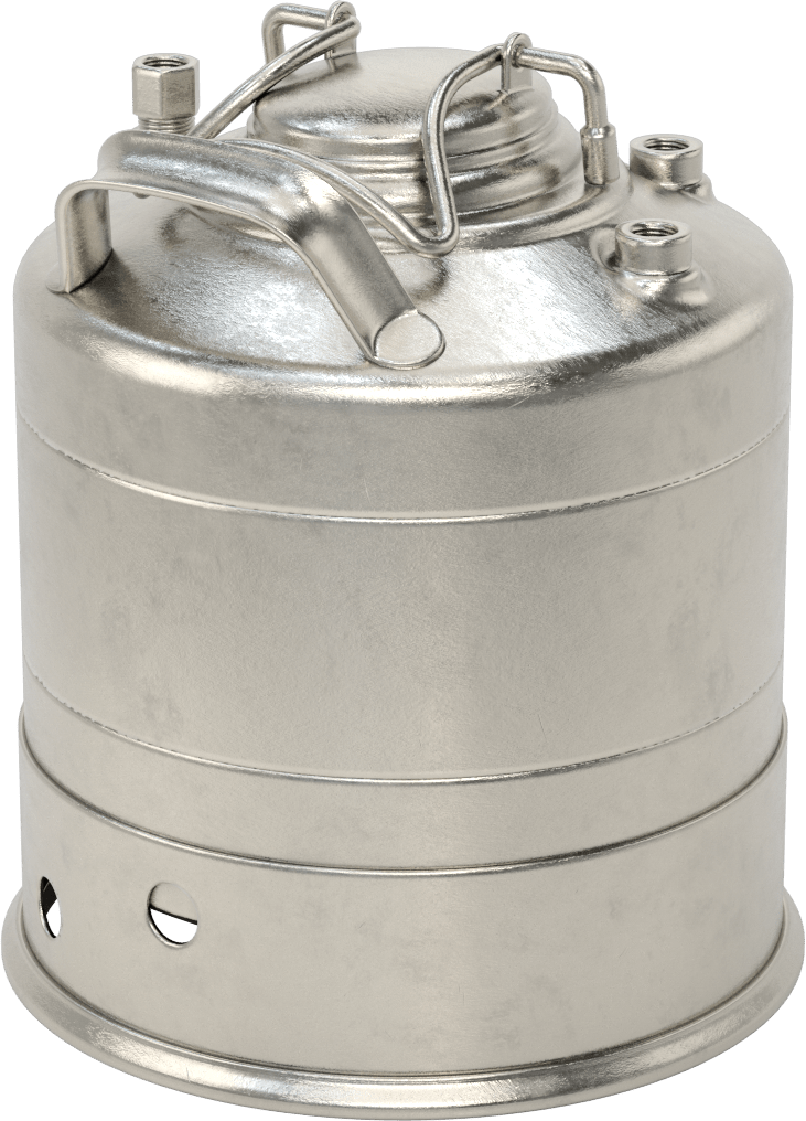 ASME Kodlu Basınçlı Sıvı Dağıtım Tankı, Taşınabilir, 2 Galon Kapasite, Maksimum 205 PSI @ 100°F