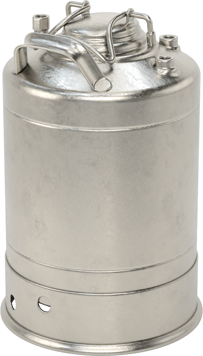 ASME Kodlu Basınçlı Sıvı Dağıtım Tankı, Taşınabilir, 3 Galon Kapasite, Maksimum 205 PSI @ 100°F