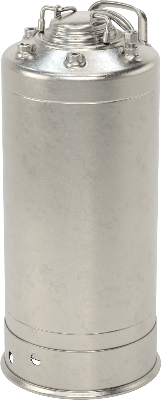 ASME Kodlu Basınçlı Sıvı Dağıtım Tankı, Taşınabilir, 5 Galon Kapasite, Maksimum 205 PSI @ 100°F