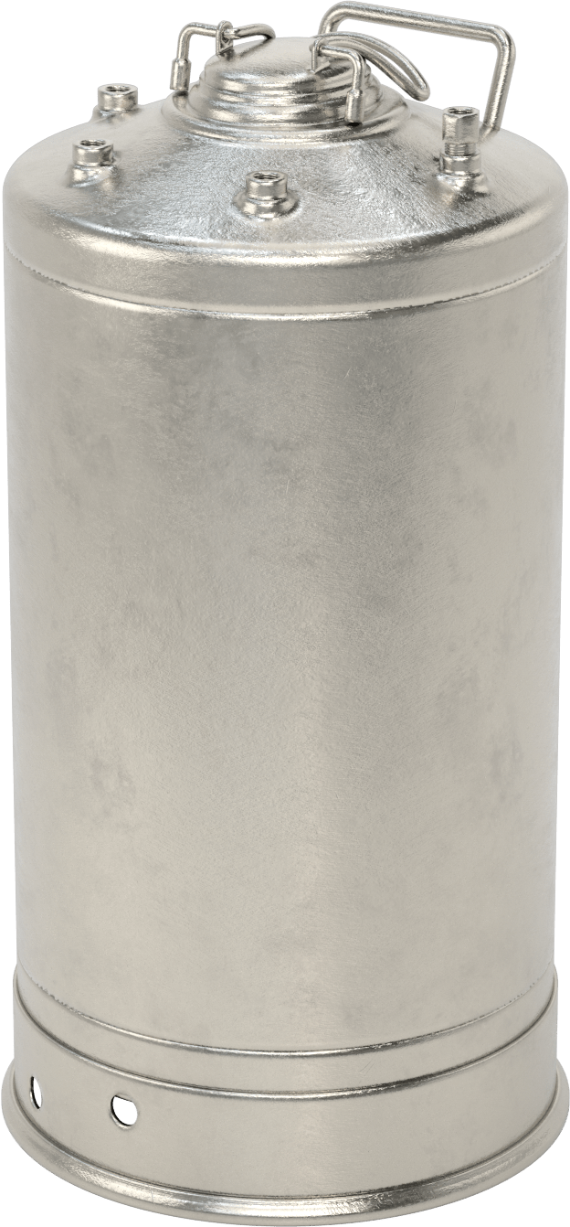ASME Kodlu Basınçlı Sıvı Dağıtım Tankı, Taşınabilir, 10 Galon Kapasite, Maksimum 165 PSI @ 100°F