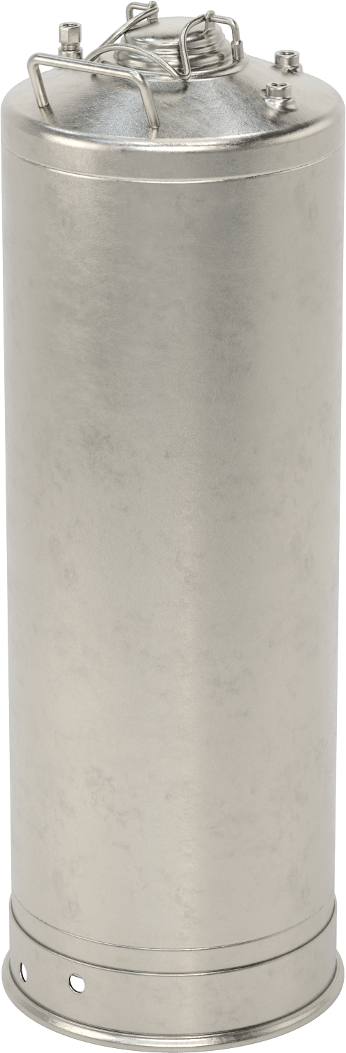 ASME Kodlu Basınçlı Sıvı Dağıtım Tankı, Taşınabilir, 16 Galon Kapasite, Maksimum 165 PSI @ 100°F