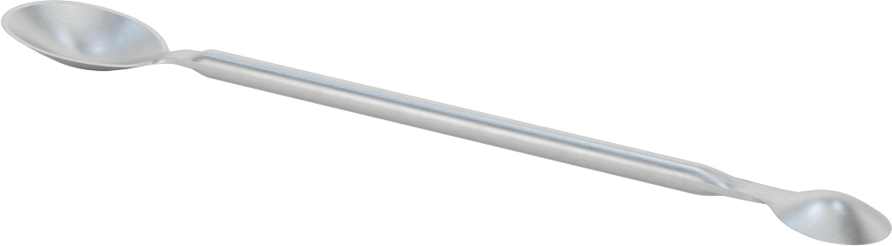 Paslanmaz Çelik Çift Uçlu Laboratuvar Kaşığı, 2,8 ml x 0,8 ml Kapasite
